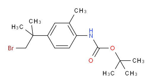 tert-butyl N-[4-(1-bromo-2-methylpropan-2-yl)-2-methylphenyl]carbamate