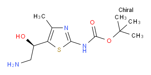 tert-butyl N-{5-[(1R)-2-amino-1-hydroxyethyl]-4-methyl-1,3-thiazol-2-yl}carbamate