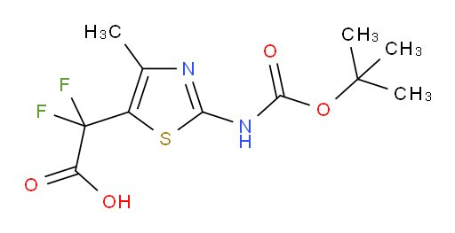 2-(2-{[(tert-butoxy)carbonyl]amino}-4-methyl-1,3-thiazol-5-yl)-2,2-difluoroacetic acid
