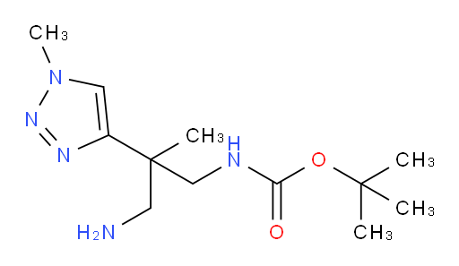 tert-butyl N-[3-amino-2-methyl-2-(1-methyl-1H-1,2,3-triazol-4-yl)propyl]carbamate