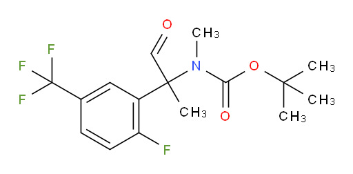 tert-butyl N-{2-[2-fluoro-5-(trifluoromethyl)phenyl]-1-oxopropan-2-yl}-N-methylcarbamate
