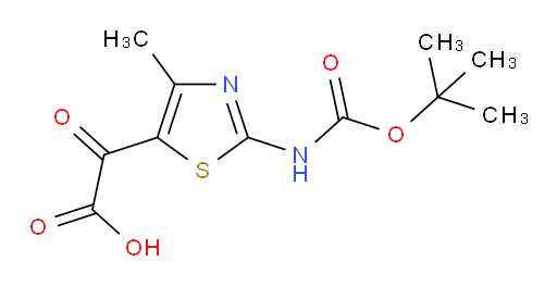 2-(2-{[(tert-butoxy)carbonyl]amino}-4-methyl-1,3-thiazol-5-yl)-2-oxoacetic acid