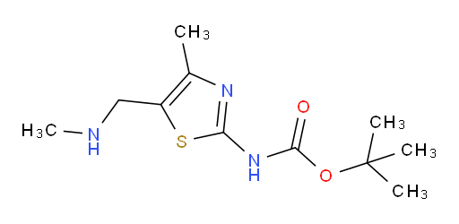 tert-butyl N-{4-methyl-5-[(methylamino)methyl]-1,3-thiazol-2-yl}carbamate