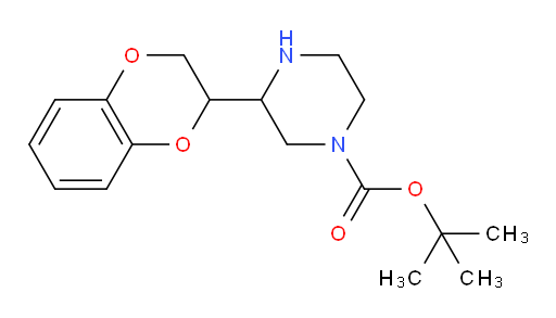 tert-butyl 3-(2,3-dihydro-1,4-benzodioxin-2-yl)piperazine-1-carboxylate