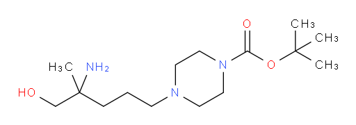 tert-butyl 4-(4-amino-5-hydroxy-4-methylpentyl)piperazine-1-carboxylate