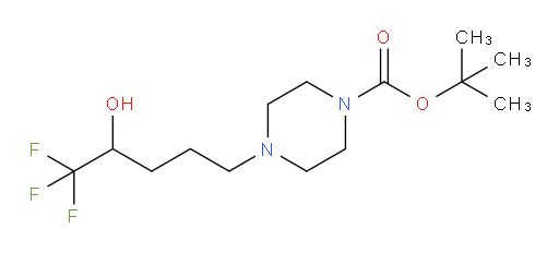 tert-butyl 4-(5,5,5-trifluoro-4-hydroxypentyl)piperazine-1-carboxylate