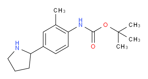 tert-butyl N-[2-methyl-4-(pyrrolidin-2-yl)phenyl]carbamate
