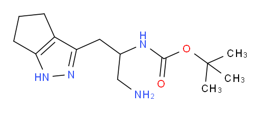 tert-butyl N-(1-amino-3-{1H,4H,5H,6H-cyclopenta[c]pyrazol-3-yl}propan-2-yl)carbamate