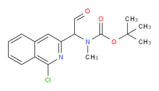 tert-butyl N-[1-(1-chloroisoquinolin-3-yl)-2-oxoethyl]-N-methylcarbamate