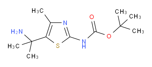 tert-butyl N-[5-(2-aminopropan-2-yl)-4-methyl-1,3-thiazol-2-yl]carbamate
