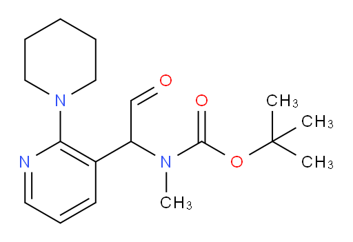 tert-butyl N-methyl-N-{2-oxo-1-[2-(piperidin-1-yl)pyridin-3-yl]ethyl}carbamate