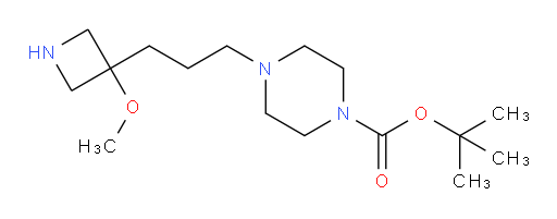 tert-butyl 4-[3-(3-methoxyazetidin-3-yl)propyl]piperazine-1-carboxylate