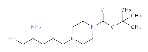 tert-butyl 4-(4-amino-5-hydroxypentyl)piperazine-1-carboxylate