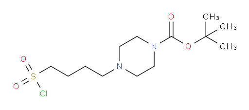 tert-butyl 4-[4-(chlorosulfonyl)butyl]piperazine-1-carboxylate