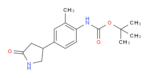 tert-butyl N-[2-methyl-4-(5-oxopyrrolidin-3-yl)phenyl]carbamate