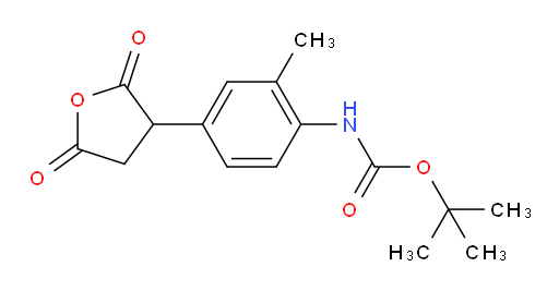 tert-butyl N-[4-(2,5-dioxooxolan-3-yl)-2-methylphenyl]carbamate