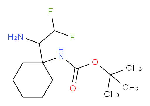 tert-butyl N-[1-(1-amino-2,2-difluoroethyl)cyclohexyl]carbamate