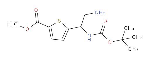methyl 5-(2-amino-1-{[(tert-butoxy)carbonyl]amino}ethyl)thiophene-2-carboxylate