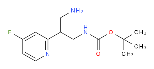 tert-butyl N-[3-amino-2-(4-fluoropyridin-2-yl)propyl]carbamate