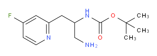 tert-butyl N-[1-amino-3-(4-fluoropyridin-2-yl)propan-2-yl]carbamate