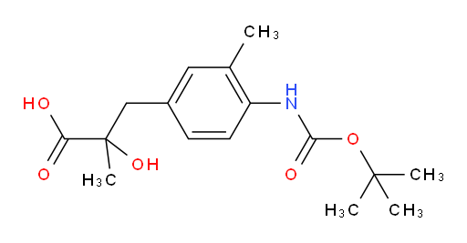 3-(4-{[(tert-butoxy)carbonyl]amino}-3-methylphenyl)-2-hydroxy-2-methylpropanoic acid