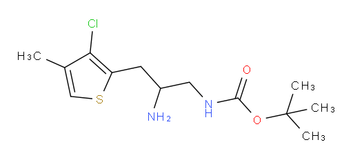 tert-butyl N-[2-amino-3-(3-chloro-4-methylthiophen-2-yl)propyl]carbamate