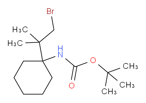 tert-butyl N-[1-(1-bromo-2-methylpropan-2-yl)cyclohexyl]carbamate
