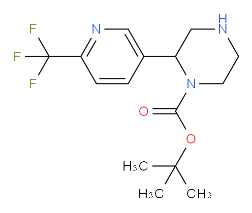 tert-butyl 2-[6-(trifluoromethyl)pyridin-3-yl]piperazine-1-carboxylate
