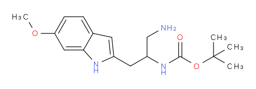tert-butyl N-[1-amino-3-(6-methoxy-1H-indol-2-yl)propan-2-yl]carbamate