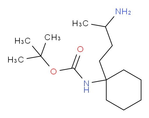 tert-butyl N-[1-(3-aminobutyl)cyclohexyl]carbamate