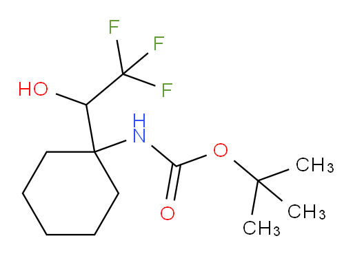 tert-butyl N-[1-(2,2,2-trifluoro-1-hydroxyethyl)cyclohexyl]carbamate
