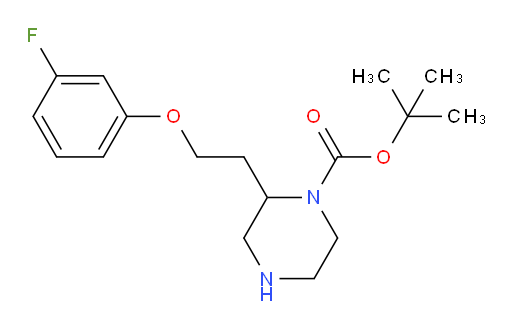 tert-butyl 2-[2-(3-fluorophenoxy)ethyl]piperazine-1-carboxylate