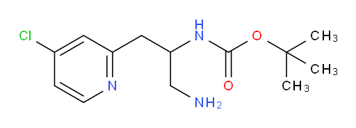 tert-butyl N-[1-amino-3-(4-chloropyridin-2-yl)propan-2-yl]carbamate