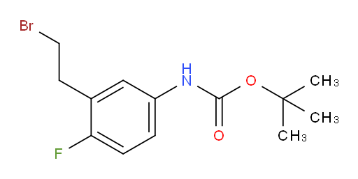 tert-butyl N-[3-(2-bromoethyl)-4-fluorophenyl]carbamate