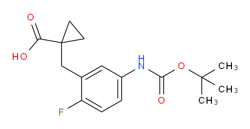1-[(5-{[(tert-butoxy)carbonyl]amino}-2-fluorophenyl)methyl]cyclopropane-1-carboxylic acid