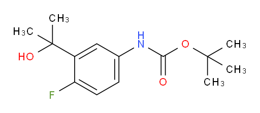 tert-butyl N-[4-fluoro-3-(2-hydroxypropan-2-yl)phenyl]carbamate