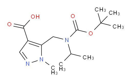 5-({[(tert-butoxy)carbonyl](propan-2-yl)amino}methyl)-1-methyl-1H-pyrazole-4-carboxylic acid