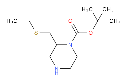 tert-butyl 2-[(ethylsulfanyl)methyl]piperazine-1-carboxylate
