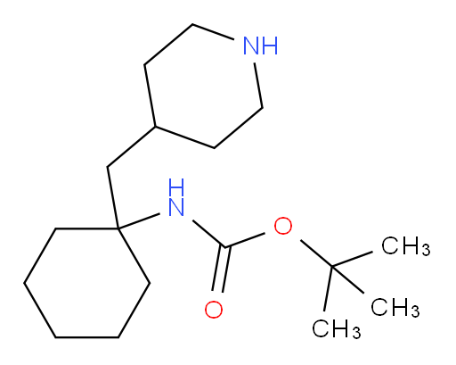 tert-butyl N-{1-[(piperidin-4-yl)methyl]cyclohexyl}carbamate