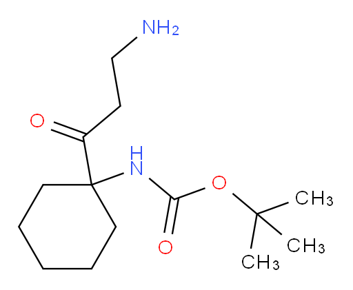 tert-butyl N-[1-(3-aminopropanoyl)cyclohexyl]carbamate