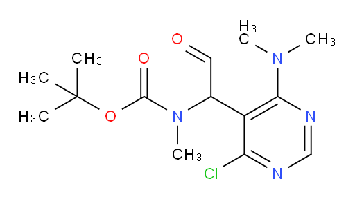 tert-butyl N-{1-[4-chloro-6-(dimethylamino)pyrimidin-5-yl]-2-oxoethyl}-N-methylcarbamate