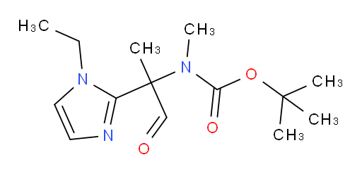 tert-butyl N-[2-(1-ethyl-1H-imidazol-2-yl)-1-oxopropan-2-yl]-N-methylcarbamate