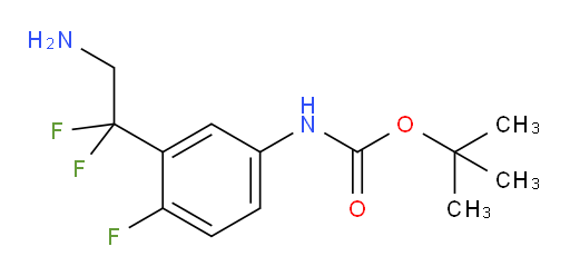 tert-butyl N-[3-(2-amino-1,1-difluoroethyl)-4-fluorophenyl]carbamate