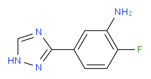 2-fluoro-5-(1H-1,2,4-triazol-3-yl)aniline