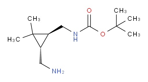 rac-tert-butyl N-{[(1R,3R)-3-(aminomethyl)-2,2-dimethylcyclopropyl]methyl}carbamate