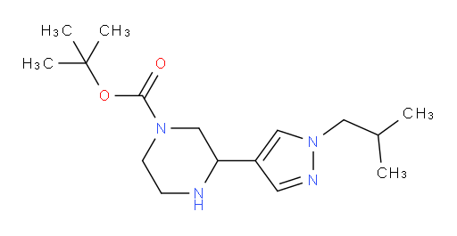 tert-butyl 3-[1-(2-methylpropyl)-1H-pyrazol-4-yl]piperazine-1-carboxylate