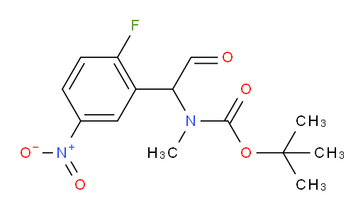 tert-butyl N-[1-(2-fluoro-5-nitrophenyl)-2-oxoethyl]-N-methylcarbamate