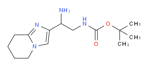 tert-butyl N-(2-amino-2-{5H,6H,7H,8H-imidazo[1,2-a]pyridin-2-yl}ethyl)carbamate