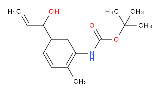 tert-butyl N-[5-(1-hydroxyprop-2-en-1-yl)-2-methylphenyl]carbamate