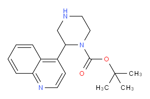 tert-butyl 2-(quinolin-4-yl)piperazine-1-carboxylate